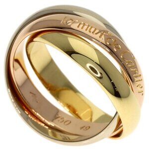 Cartier Trinity 49 Ring 18K Yellow Gold 18K Pink White